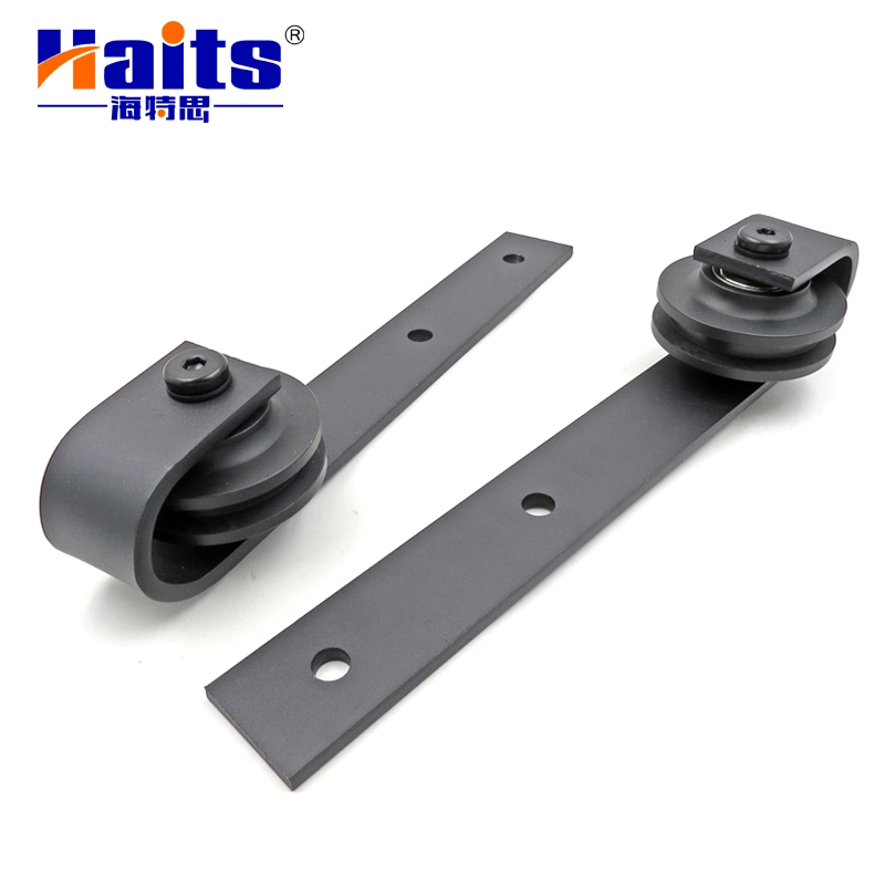 Sliding Barn Door Handle Black Color J Shape U Shape Door Hardware