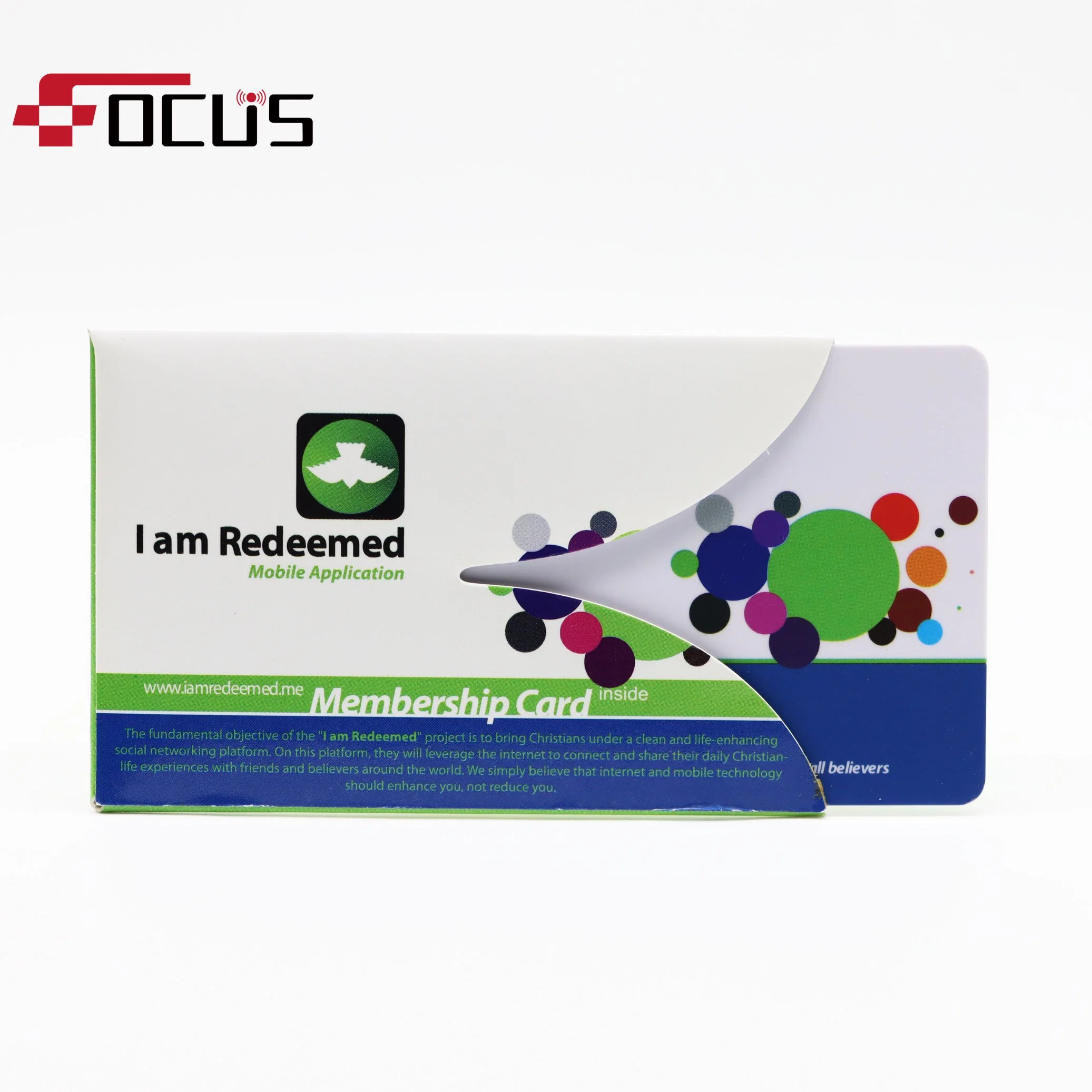 Customized Waterproof RFID Paper Cards with Double-Sided Cmyk Offset Printing