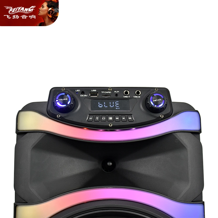 PA Bluetooth Disco Light Karaoke Jb Style Trolley Portable Mobile Outdoor 12 Inch Audio Loud Speaker