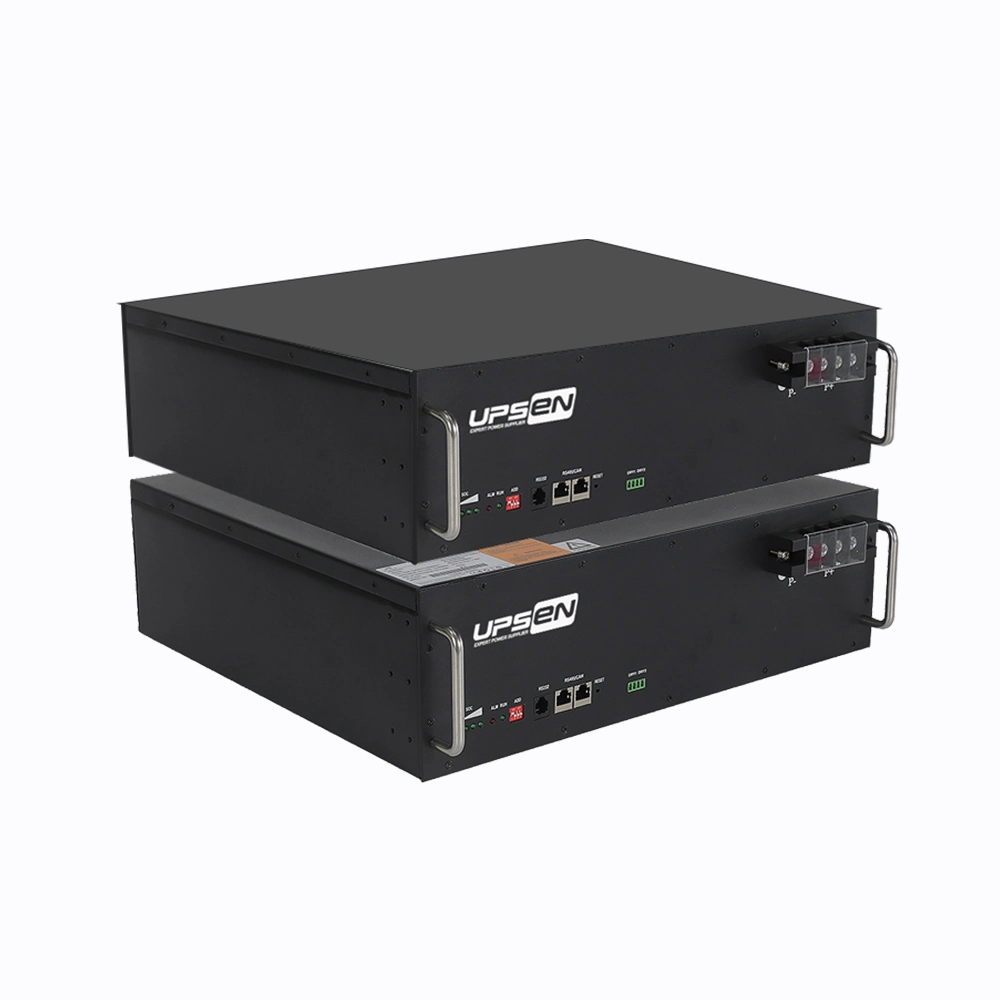 Upsen 48V Lithium Ion Battery 50ah 100ah 200ah Rack Mount LiFePO4 Batteries 10kwh 2u/3u Design