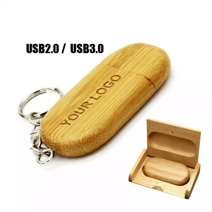 Custom Logo mit Box Wood Memoria USB 8GB 16GB 32GB 64GB Wooden USB Memory Stick Wooden USB Flash Drive