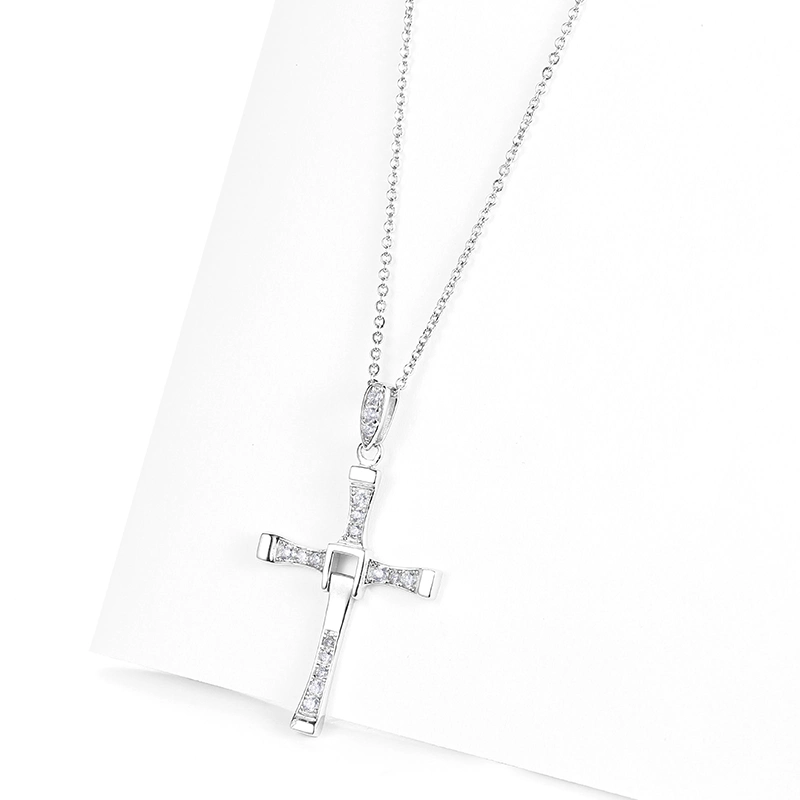 Mode Schmuck Gute Verkauf Geometrie Kreuz-Form 925 Silber Anhänger Für Mann und Frau