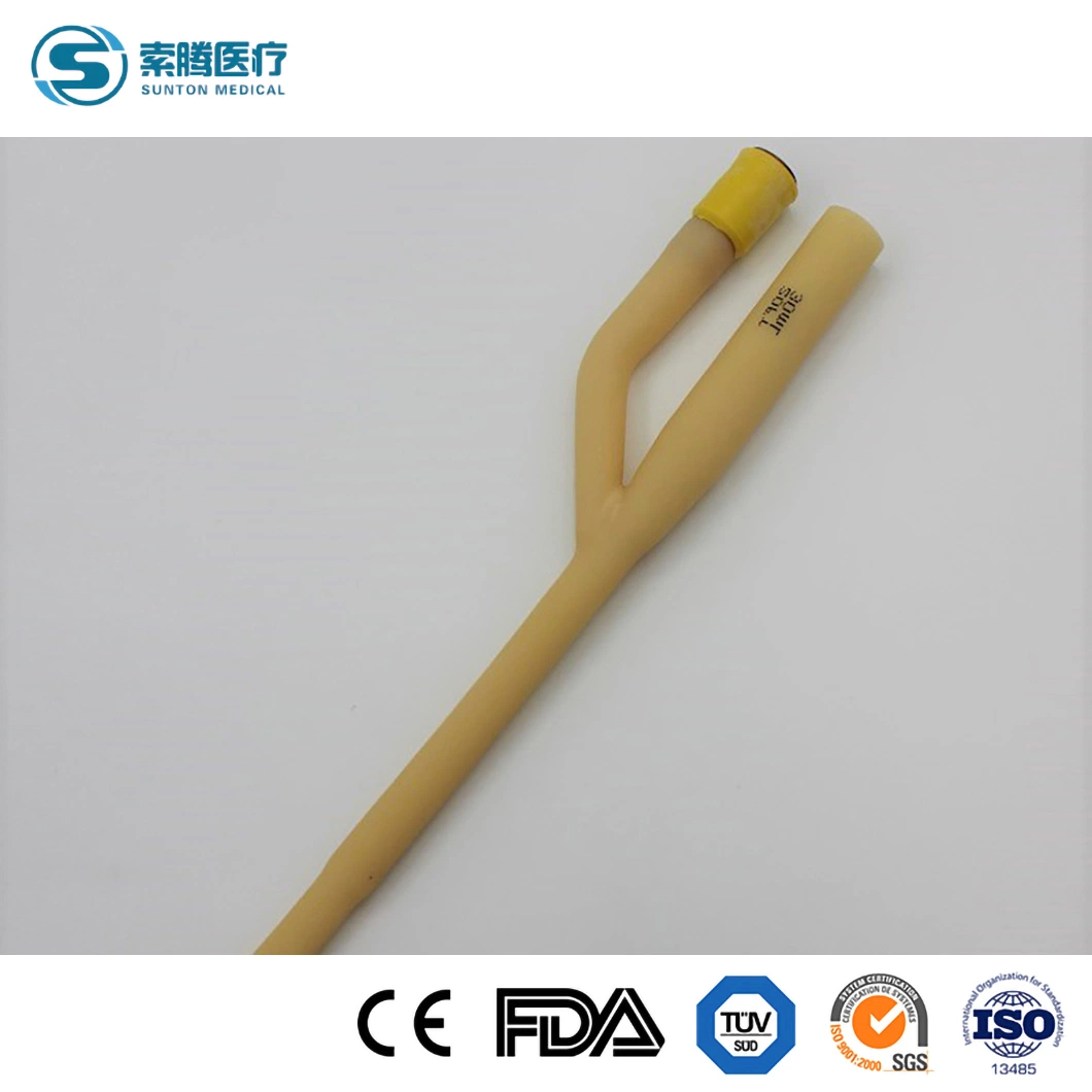 Medical Disposables Sterile 2/3 Way Latex Silicone Balloon Foley Urinary Drainage Catheter for Adult/Pediatric CE/ISO Certificate Fr06-30