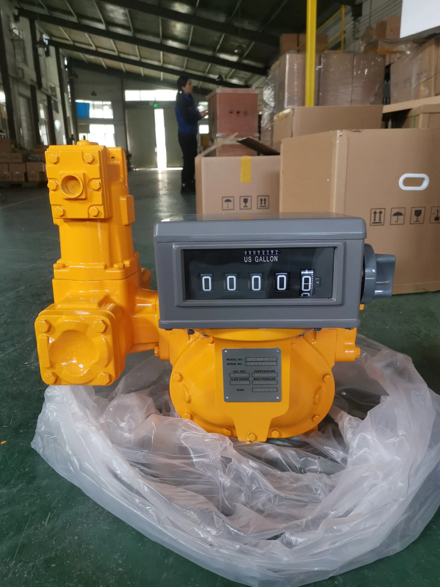 Mechanical Digital LC Positive Displacement Fuel Gas Diesel Flow Meter