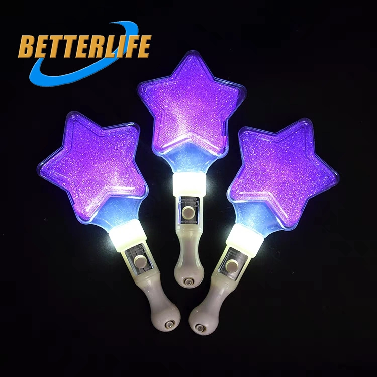 Intermitência do testemunho de venda de Natal Bola Bobo processa muito chaveiro plástico recarregáveis Incandesce varinha de condão LED piscando Fairy Toy Glow Stick Oferta Promocional