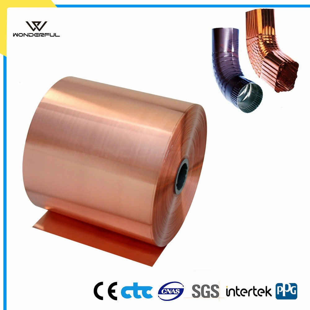 Color Coating Painting Aluminum Coil for K Style Seamless Gutters Gutter Downspouts