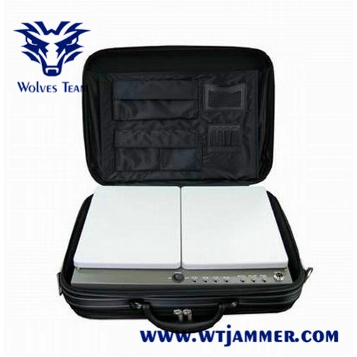 Potencia de RF de medio portátil WiFi GPS celular Jammer (para el bolso de diseño)