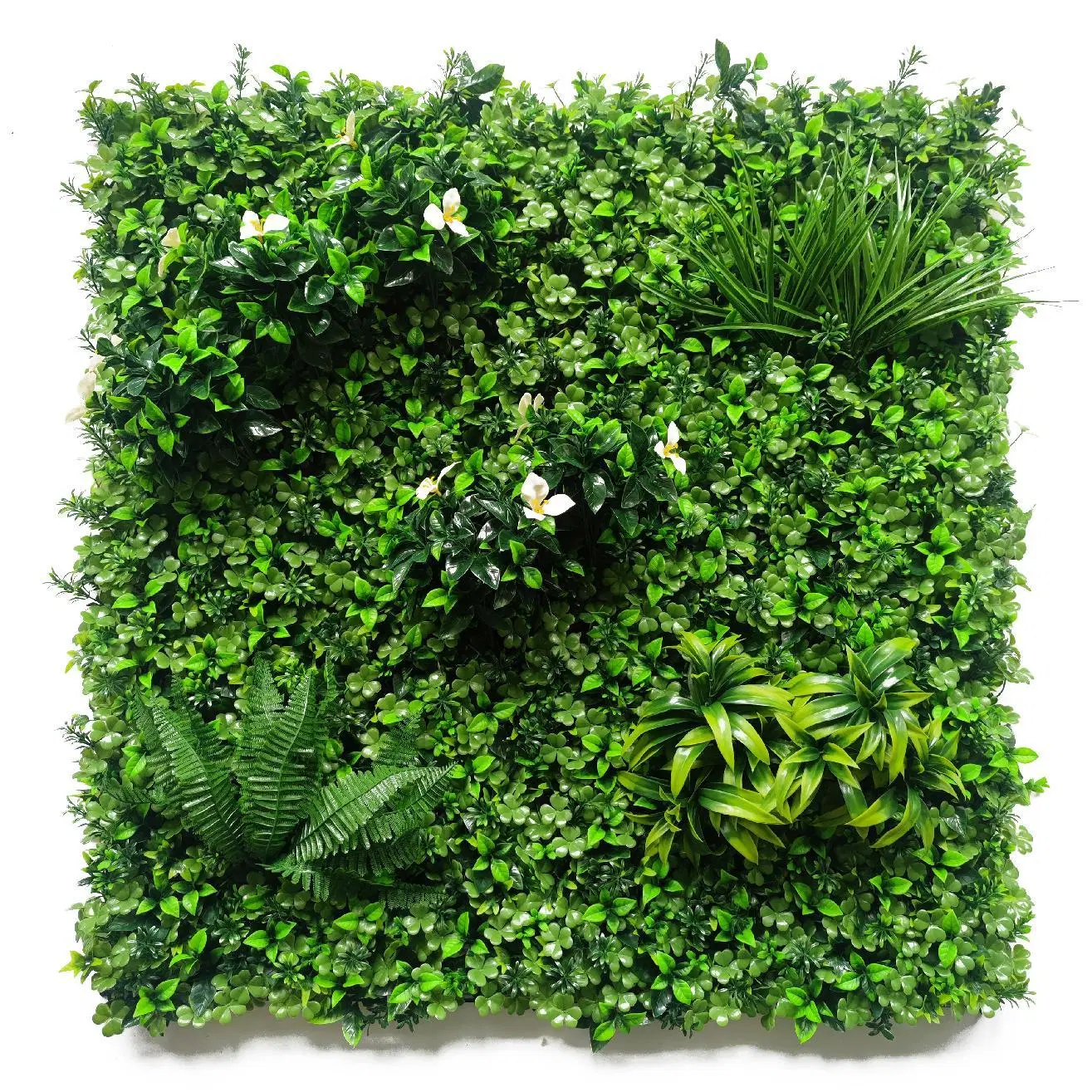 Artificial Outdoor Grass Fence Panel 100cmx100cm Artificial Plant Wall with Fire Proof