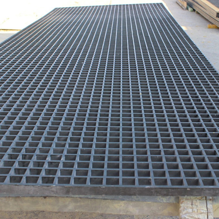 FRP/GRP ligero Molded grating Fabricante FRP aguas residuales gradas Fiberglass Walkway Rallando