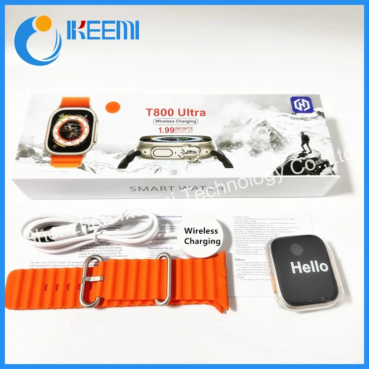 Série 8 Smart Watch T800 Ultra Bluetooth Call Men Téléphone portable Sport Fitness Waterproof Smartwatch