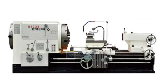 High quality cheaper Q1338 pipe cutting horizontal manual threading lathe machine