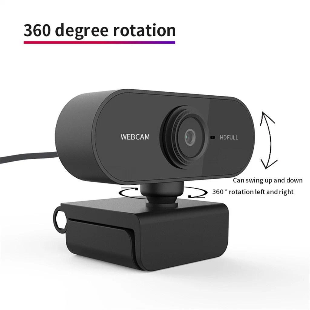 HD de 1080P Câmara webcam USB 2.0 megapixels com microfone para computador PC laptop