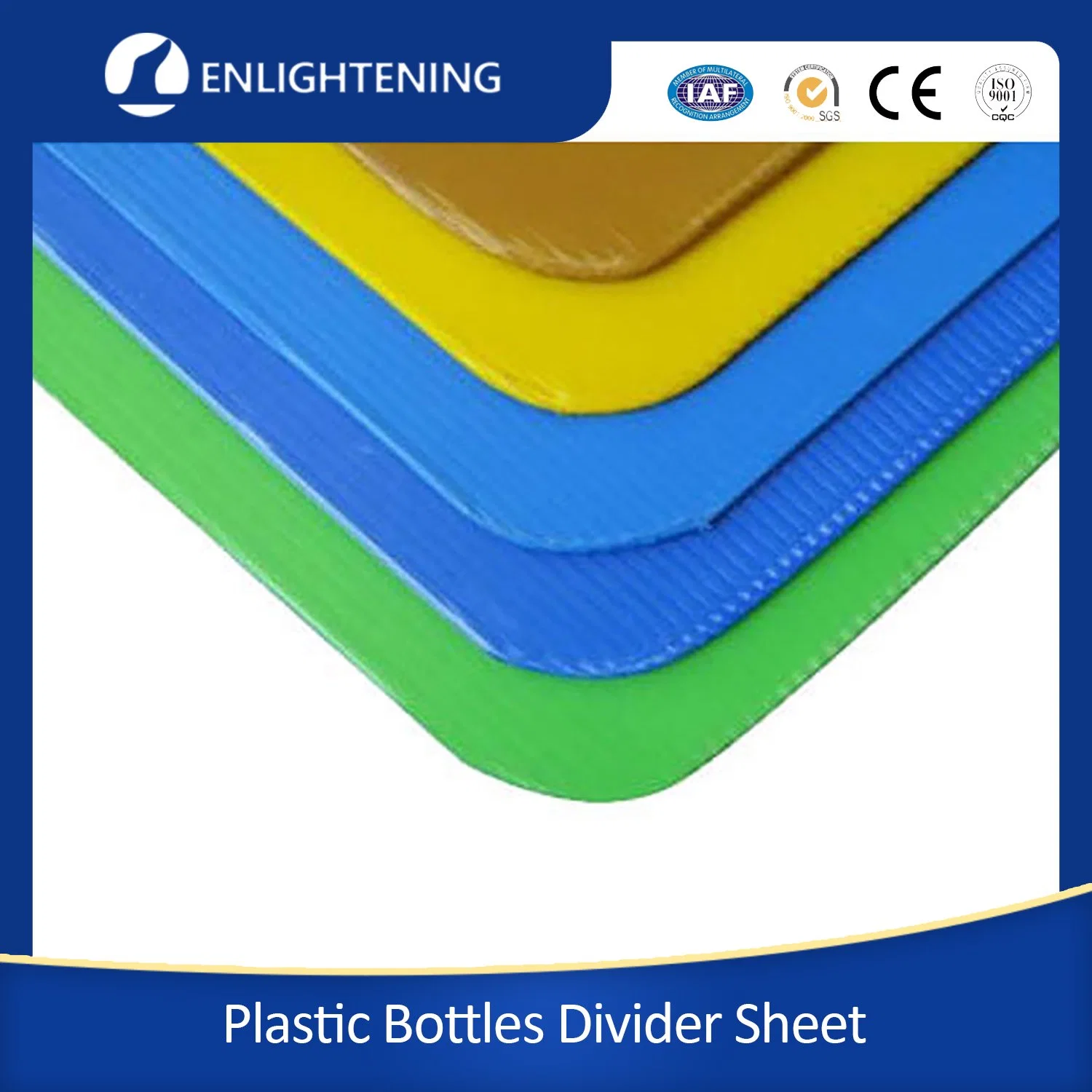 Fluted Corrugated Plastic PP Bottles Packing Layer Pads Use for Brewery Bottle Storage Beer Transportation