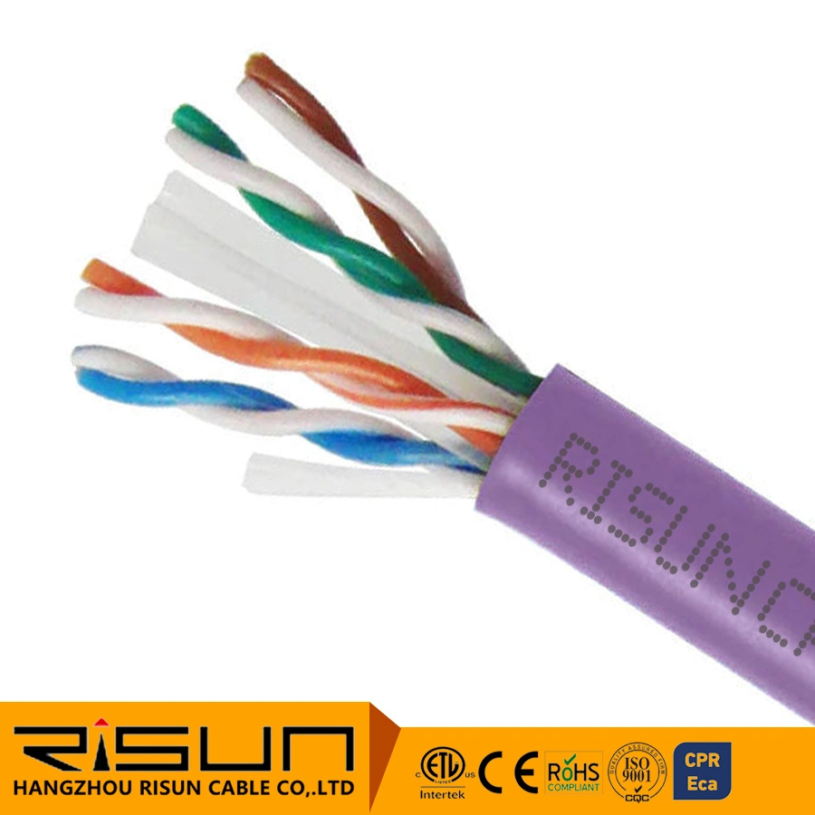 Cuatro colores Factory Outlet UTP CAT6 cable de LAN para el metro