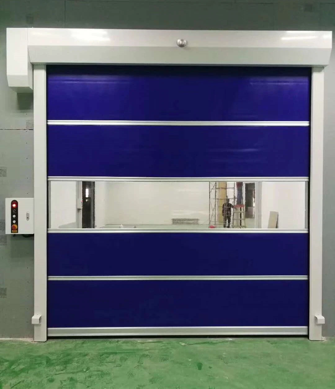 Rideau automatique en PVC étanche à l'air pour salle blanche, industriel, en usine de Chine Porte à grande vitesse pour l'usine alimentaire