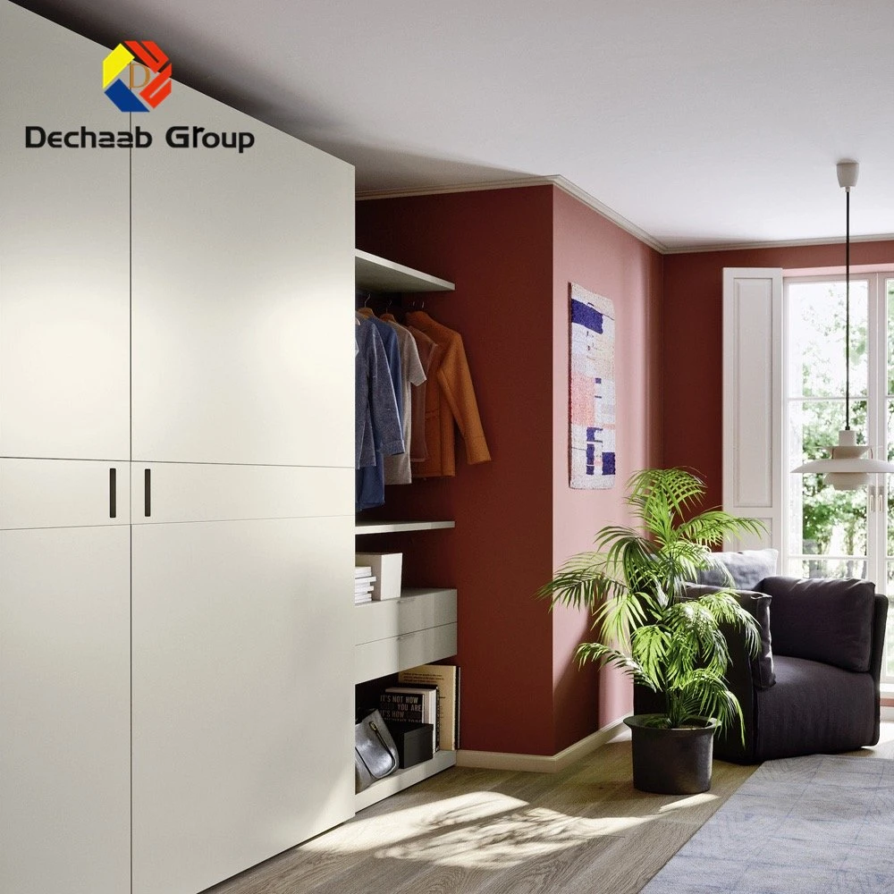 Modern Design Bedroom Furniture Gray Wardrobe Furniture