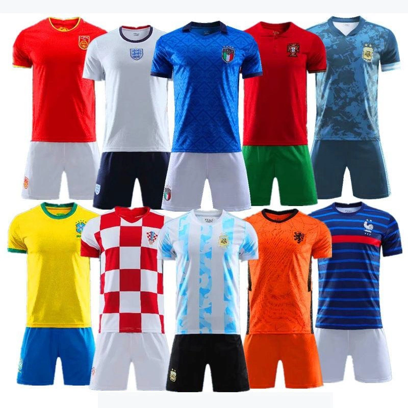 Custom Football Jerseys 22/23 Soccer Jersey Adult and Kids Boy Football Uniform Jerseys Set Suits Short Clothing