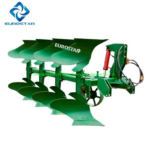 Working Width 1.2m 1lf-430 Hydraulic Flip Plow for 70-90HP Tractor Disc Plough Heavy Duty Paddy Grill Agricultural Machinery Filed Farm Rotary Plow