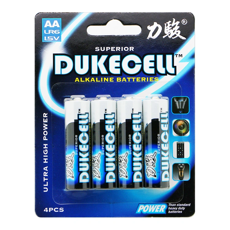 Original Factory AA Lr6 Alkaline Battery for Flashlight