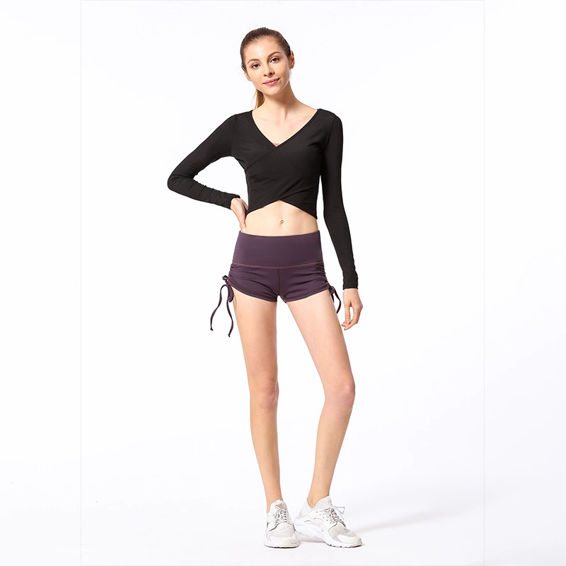 Женские спортивные шорты для фитнеса йога с персиком Шорты