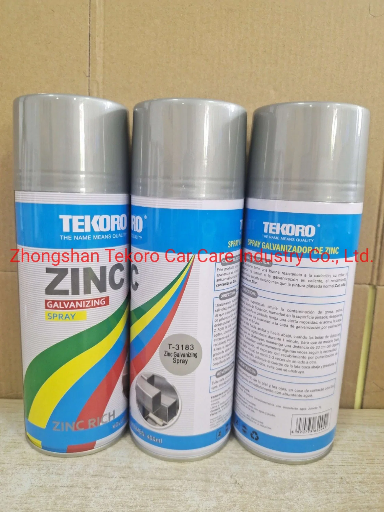 Galvanizing Spray Bright Zinc Coating Aerosol Paint for Metal and Steel