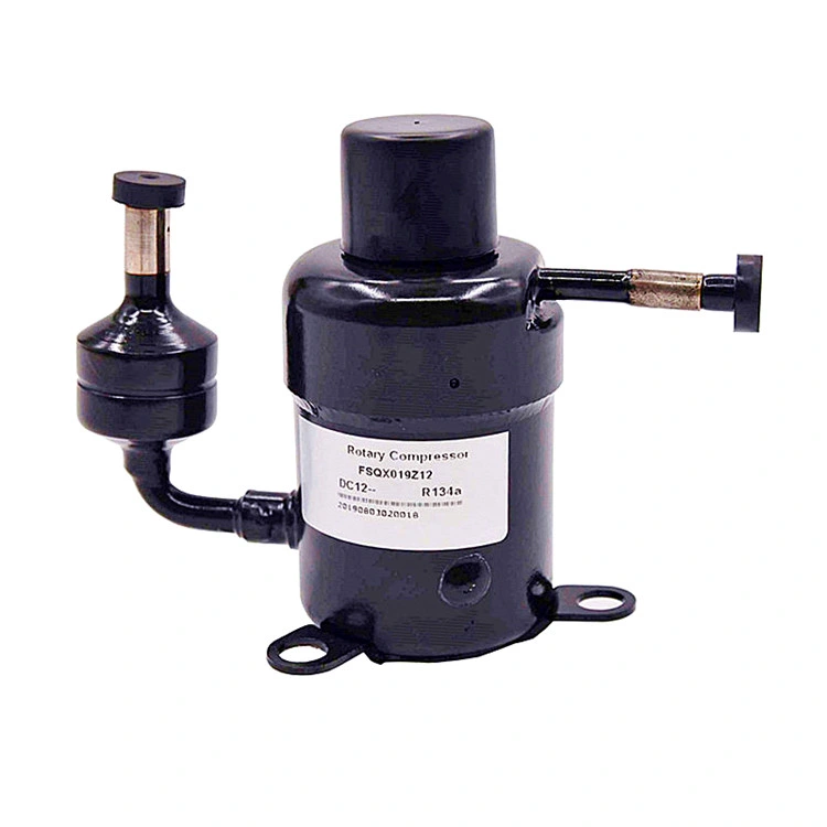 FS R134A 12V 24V Elektrische Mini DC Rotary Wasserkühler Kompressor für Micro Clima Klimaanlage