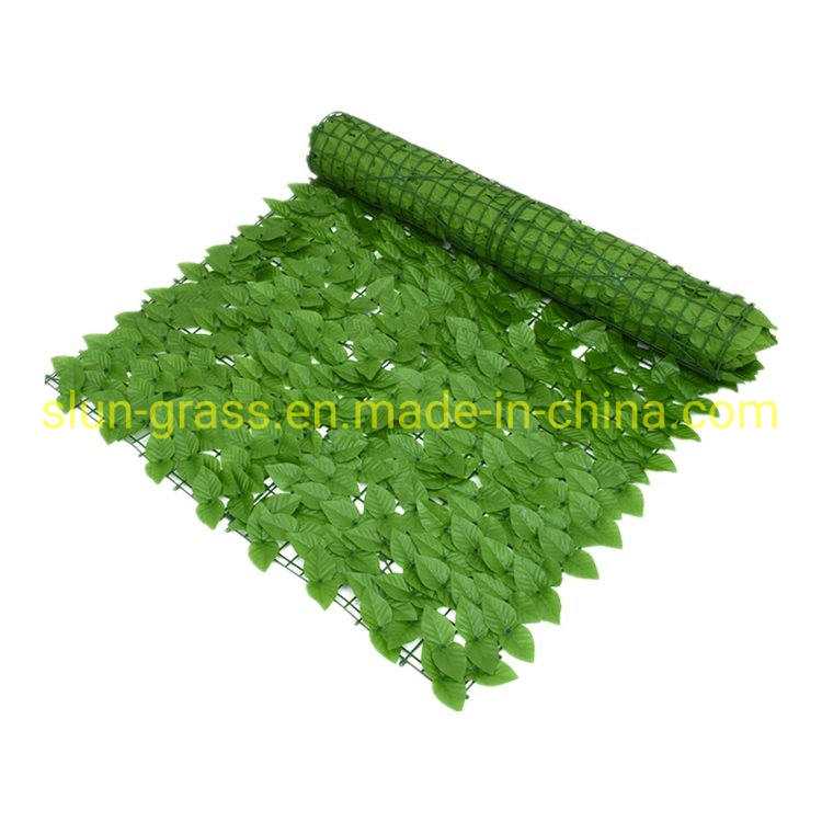 Latest Design Artificial Boxwood Panel Mat Leaf Green Wall for Garden Decoration Artificial Hedge Plastic Fence