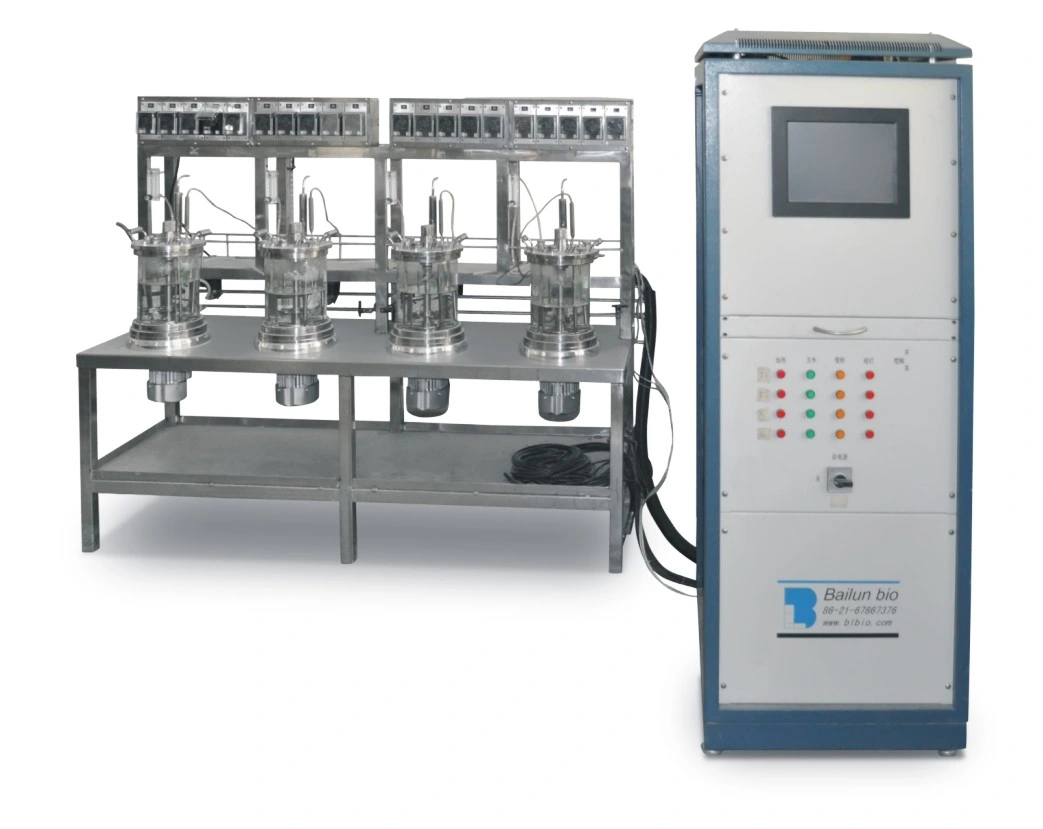 Laboratório de vidro biorreactores fotográficos para o cultivo de algas com biorreator de perfusão Esterilização de equipamentos do sistema no local