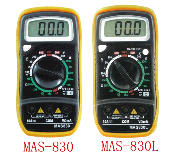 Digital Multimeter (MAS830 MAS830L) Multi-Meter Battery Test