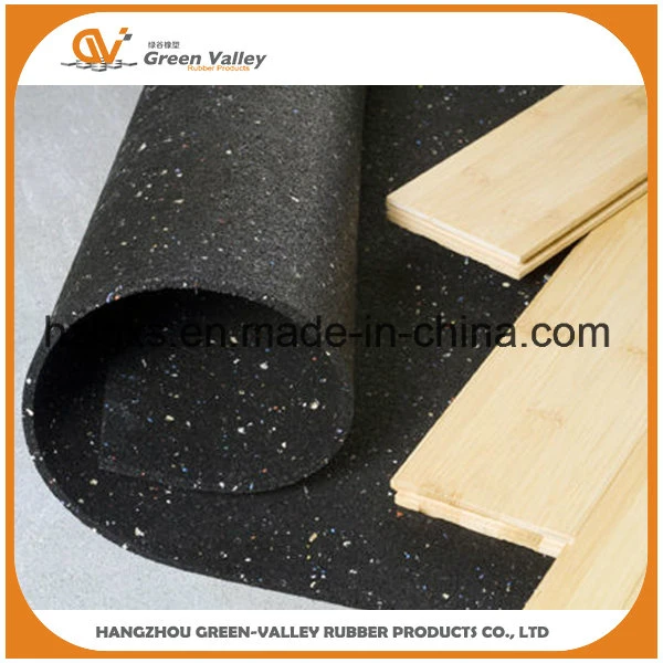 Factory Customized Noise Absorbing Acoustic Rubber Mat Sheet for Underlay Wooden Floor with Ce/En71/En1177/Reach/ISO10140