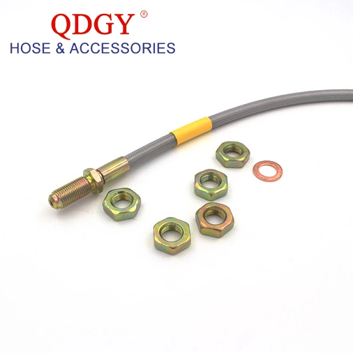 Car Brake System Stainless Steel Brake Hose Line with Different End Fitting