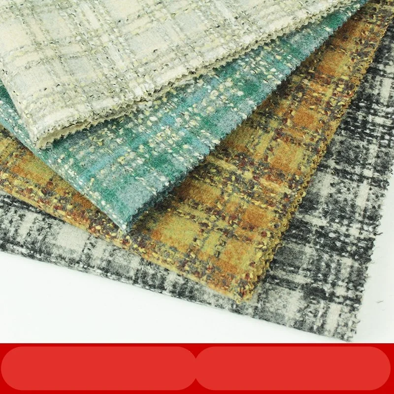 High Quality Fashion Warm Double-Sided Wool/Oth Blended Tweed Fabric for Coat and Suit in Autumn and Winter