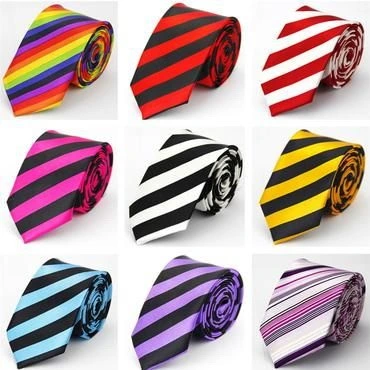 Custom Graduation Uniform Strip Silk Fashion School Tie for Sale