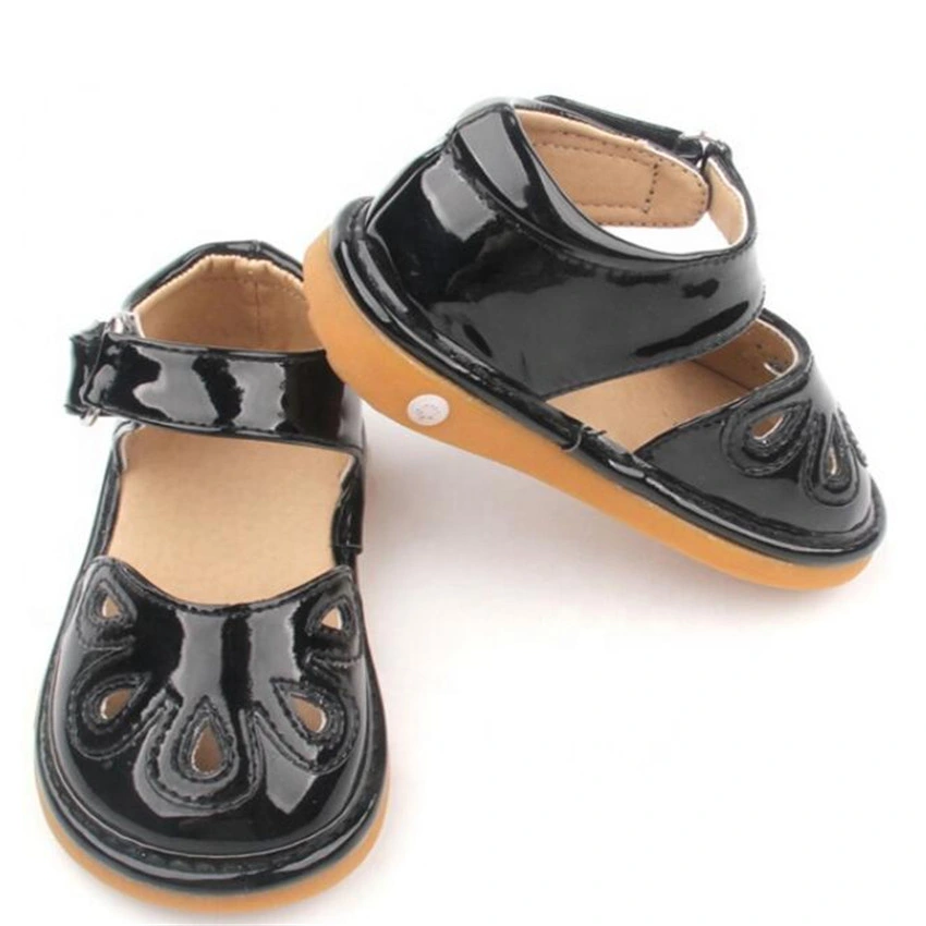 Rubber Baby PU Squeaky Shoes Newborn Baby Sandals Shoes