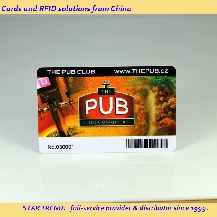 Discount! ! ! Preprinted Plastic PVC Business Card/Loyalty Card/Name Card with Barcode