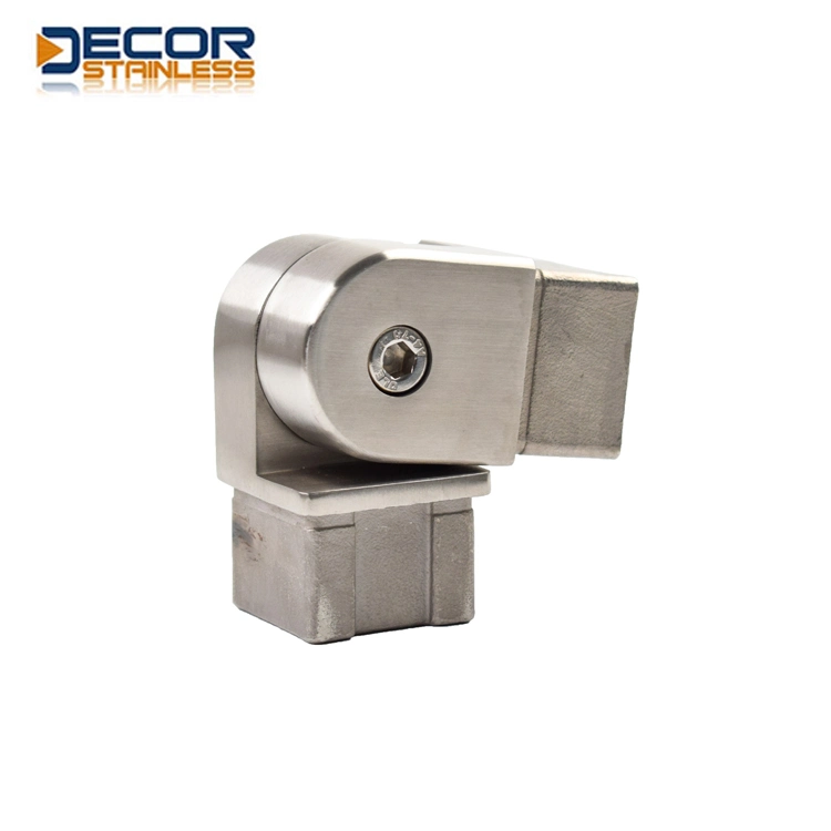 Stainless Steel Square Post Toprail Support 90 Degree Round Railing Bracket