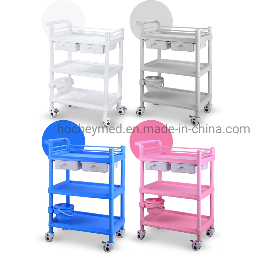 Hochey Neue Ankunft 4 Räder Beauty Machine Trolley Salon Trolley Mit Tablett