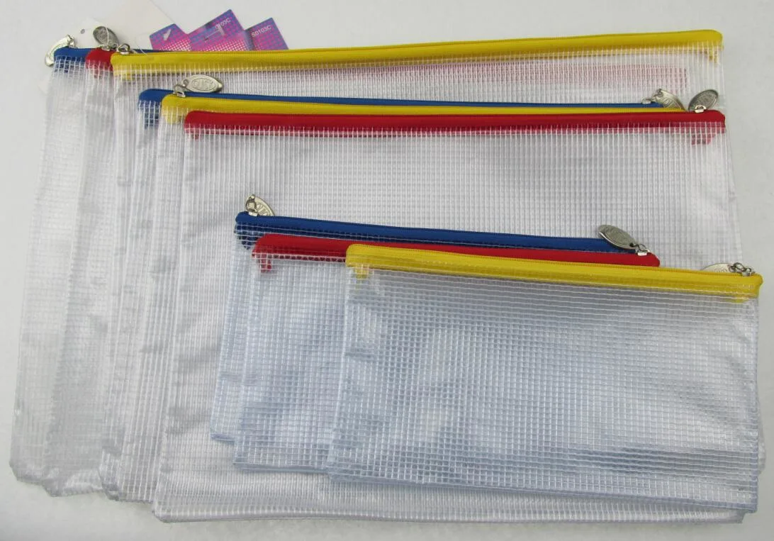 PP File Bag With Plastic Zipper (F-A022)