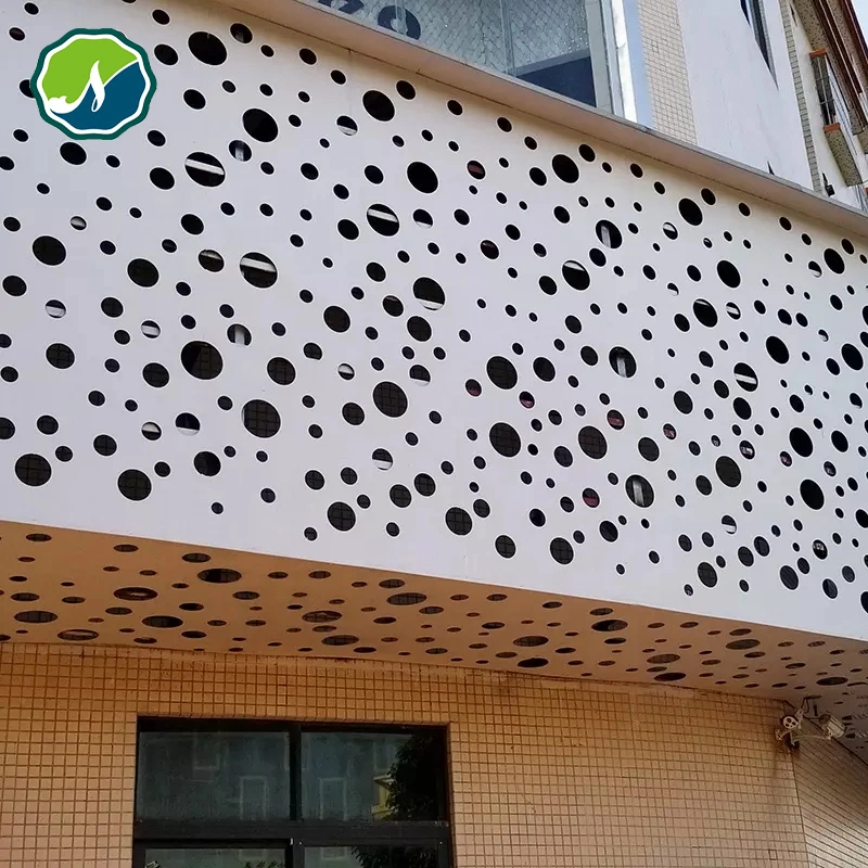 Chapa metálica perforada Titanio Chapa perforada decoración metálica para la construcción