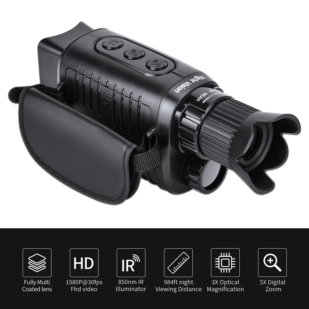 Digital Night Vision Monocular Supplier LCD Take Photos and Videos TF Card Digital Scopes for Camping