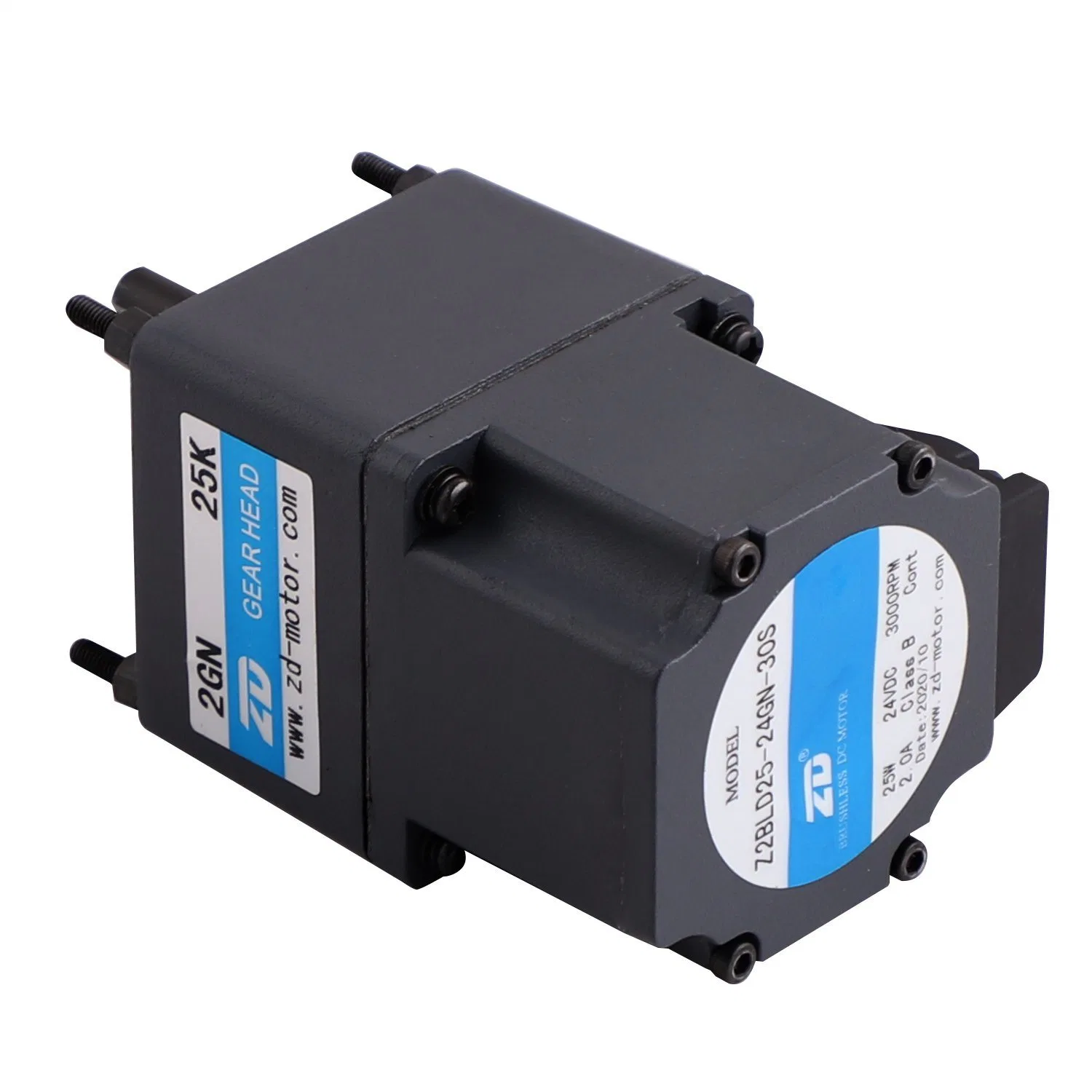 120 Watt MOTOR ZD DC Ângulo Direito do Eixo Oco BLDC Motor de engrenagem para AGV