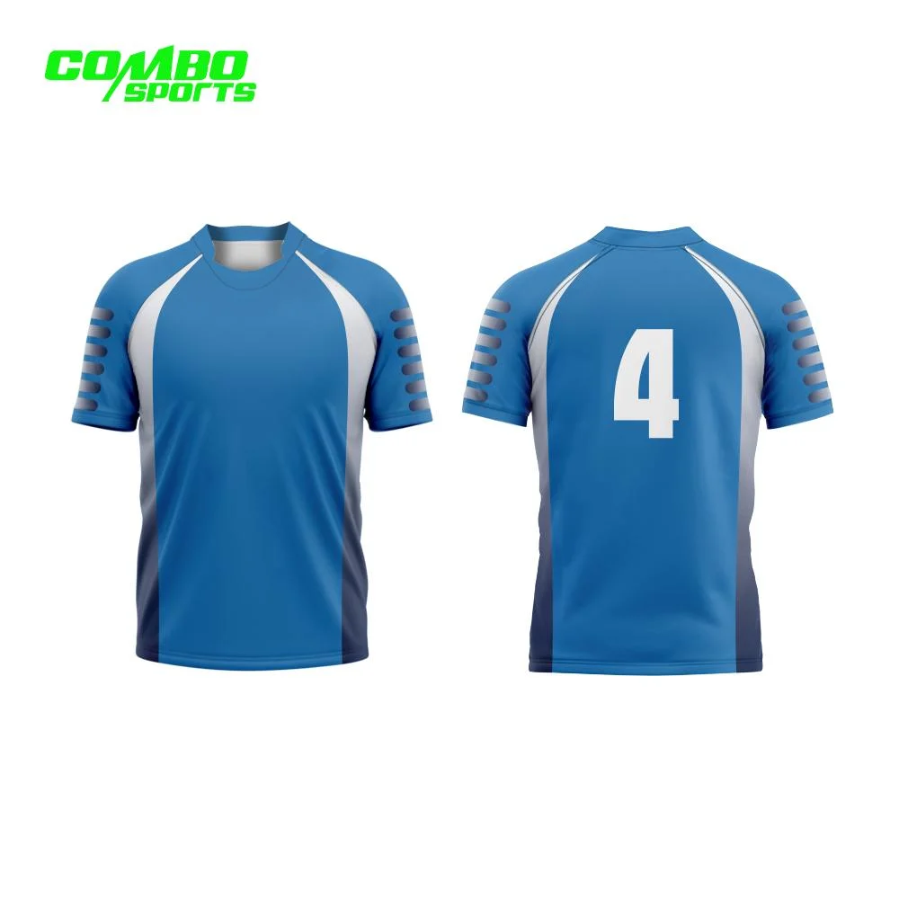 Venda por grosso de Rugby Barata Jersey Qualidade Superior Rugby Jersey homens Custom