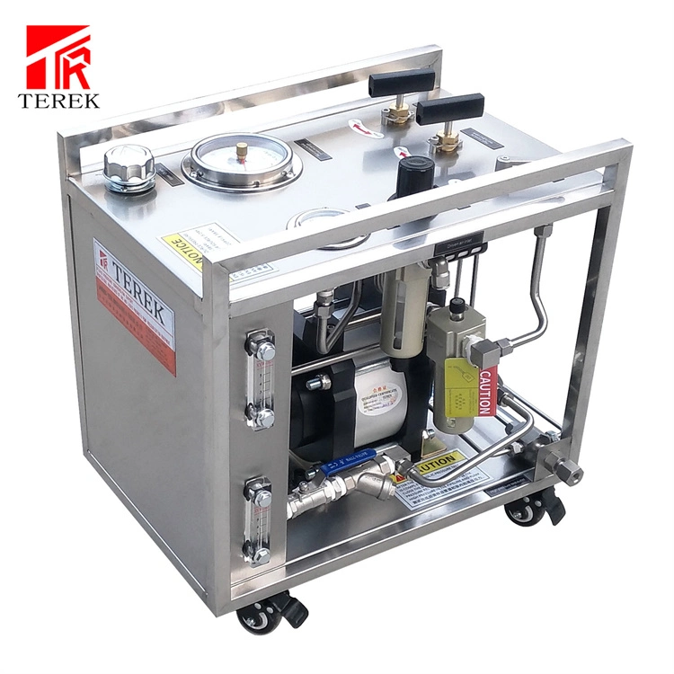 Terek Brand Portable High Pressure Pneumatic Booster (ضغط هواء مرتفع محمول) Pump Hydrostatic Test ( أداة الضغط السائل المنضدة