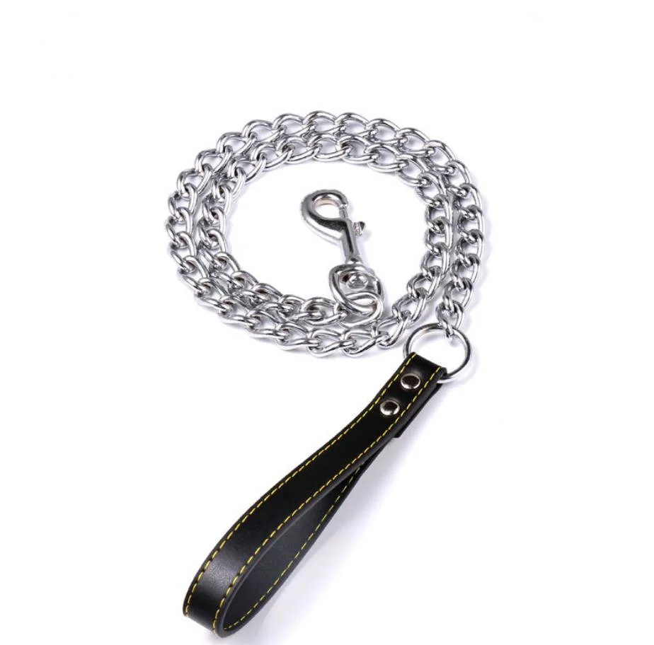 Padded Handle Stainless Steel Link Chain Dog