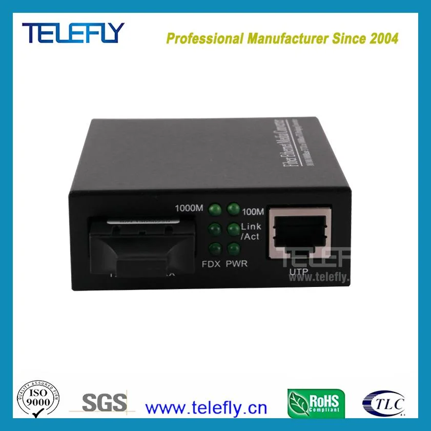 100 Km High Performance OEM Sc Dual Fiber Optic Gigabit Media Converter