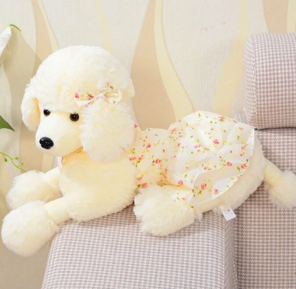 Poodle Plush Toy Simulation Dog