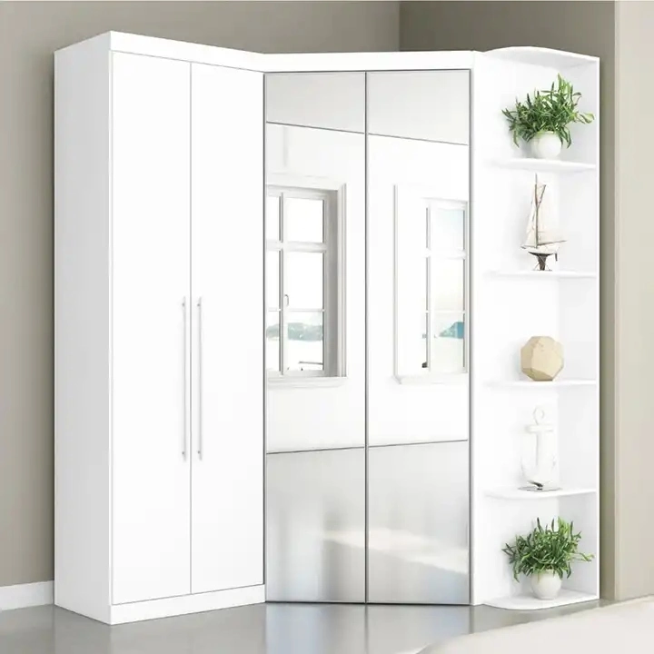 Full Luxury Bedroom Convertible White Srmoire Wardrobe