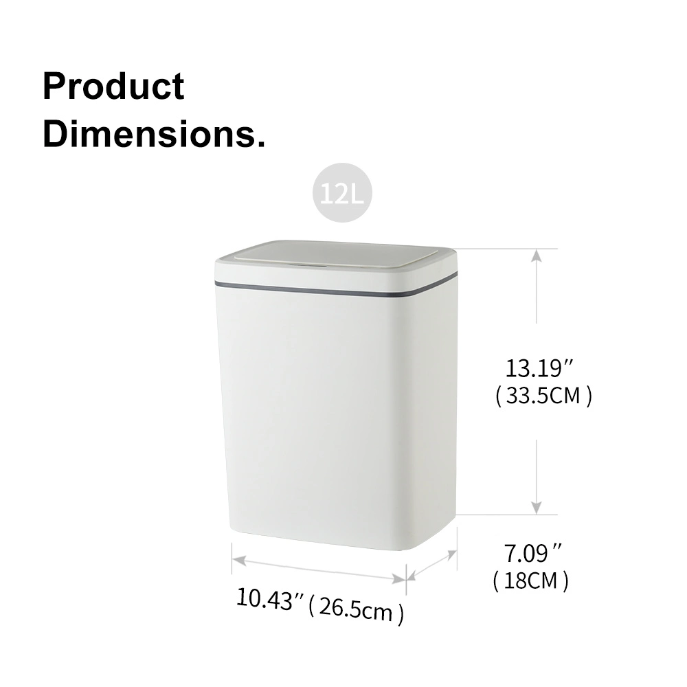 Factory Direct Sale Home Electric Sensor Small Automatic Plastic Dustbin