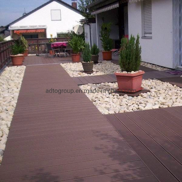 Bamboo Garden Covering Waterproof Outdoor Wooden Floor Deck Tile