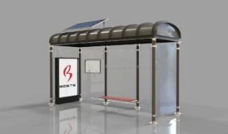 Solar Power Energy Modern Stainless Steel Bus Shelter Manufacturers/ Bus Stop Design